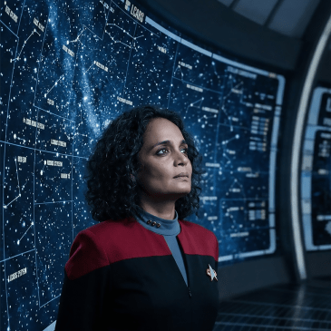 Arundhati Roy as Elizabeth Singh. Lieutenant Commander Elizabeth Singh, first officer of the USS Cantabrian, stands in Stellar Cartography in 2372.